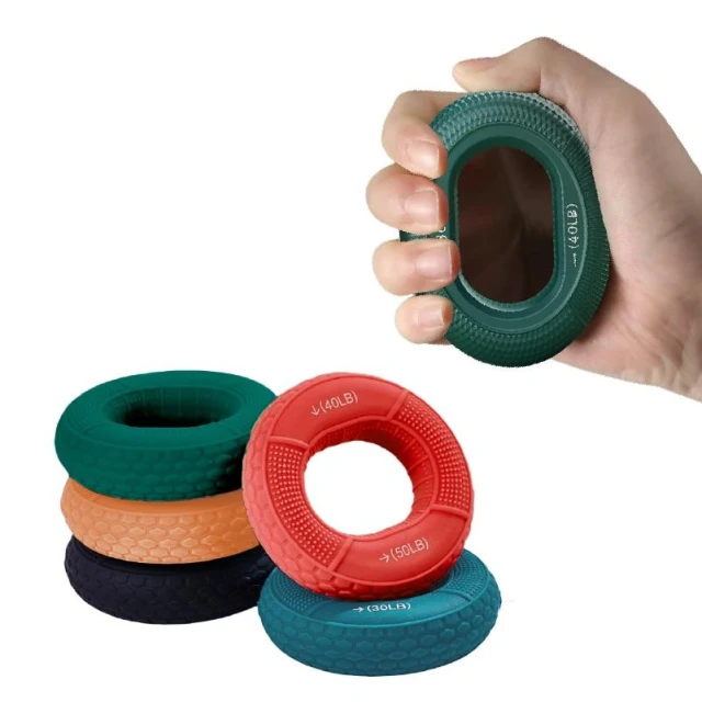 【HOME GYM CLUB】矽膠握力圈 握力器 手部運動器材 握力訓練器 手指鍛鍊工具 矽膠握力球 手部強化器 握力訓練器具 握力強化器