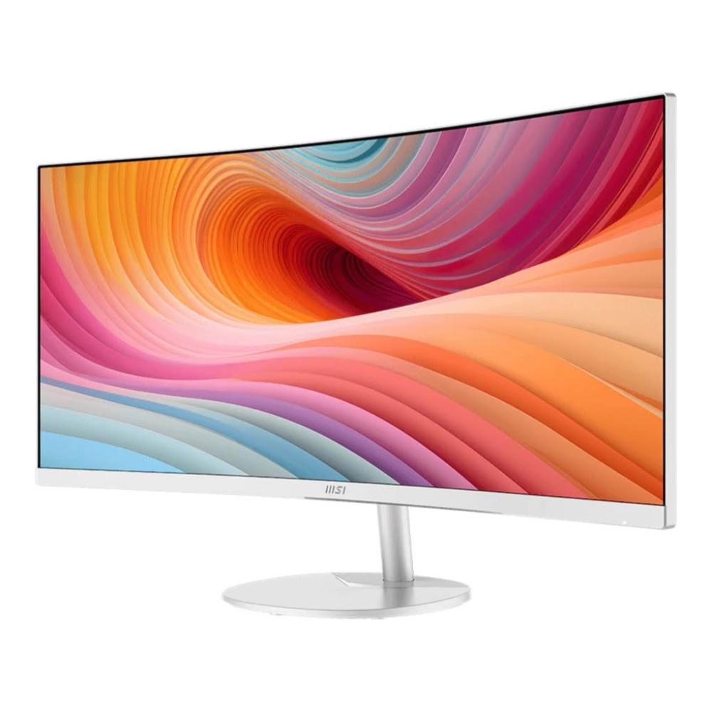 【MSI 微星】PRO MP341CQW E12 34吋 曲面螢幕 UWQHD/120Hz/內建喇叭/白色/1500R