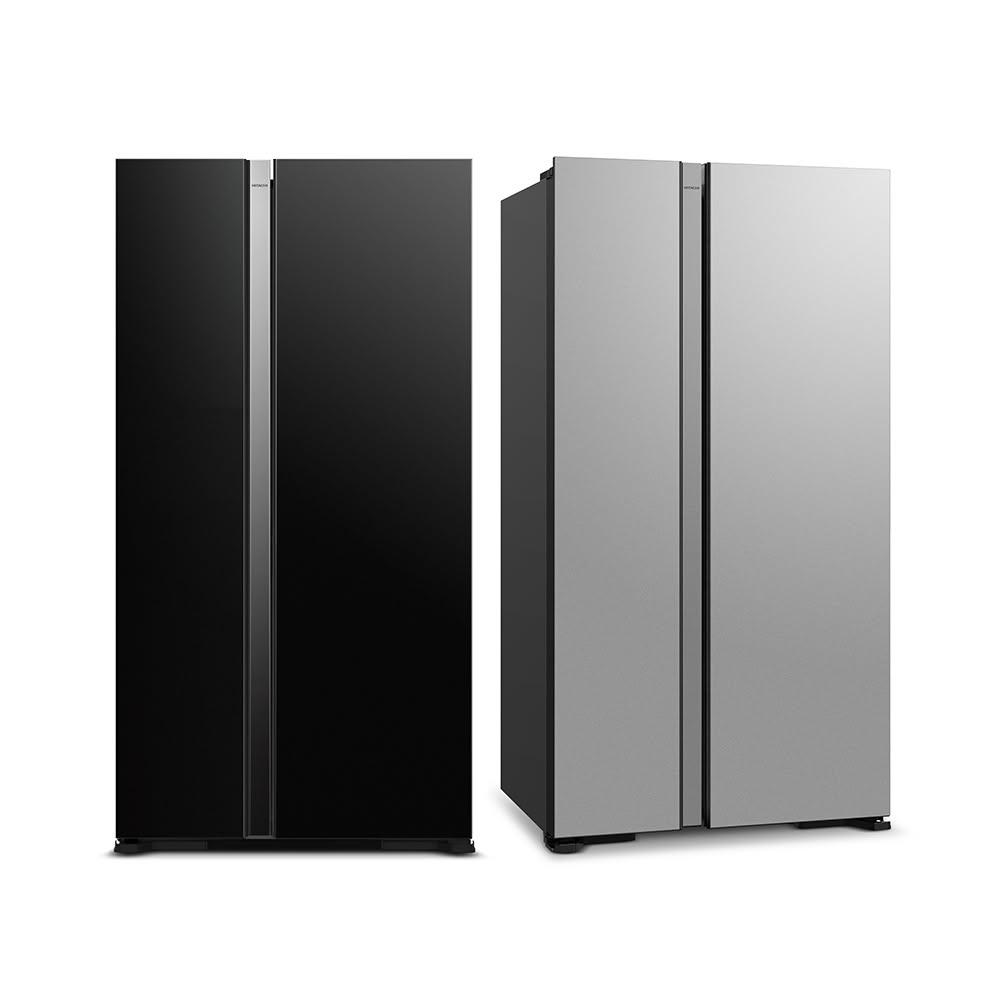 【HITACHI 日立】贈 7-11商品卡1500元 雙門對開595L變頻琉璃冰箱 RS600PTW - 含基本安裝+舊機回收