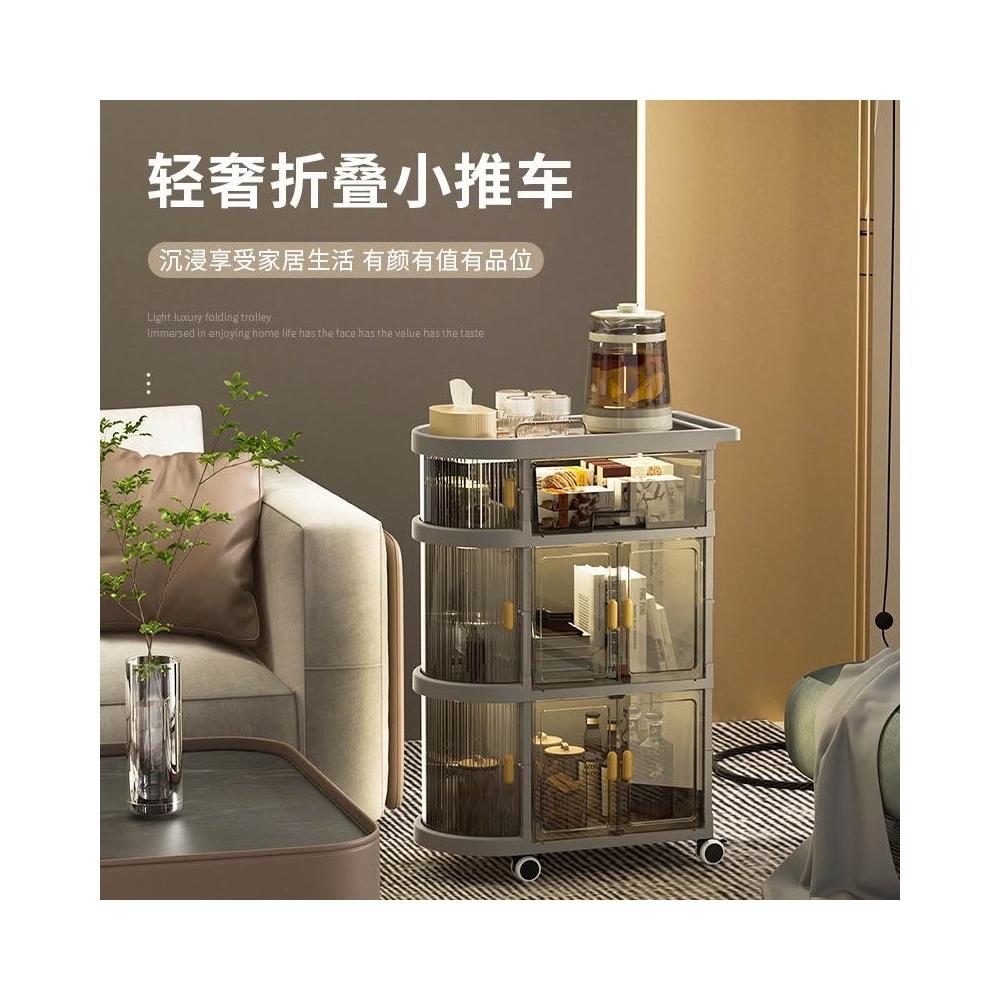 收納櫃 抽屜櫃 儲物櫃 置物櫃 也雅免安裝用品置物架小推車寶寶收納櫃奶瓶可移動零食儲物櫃