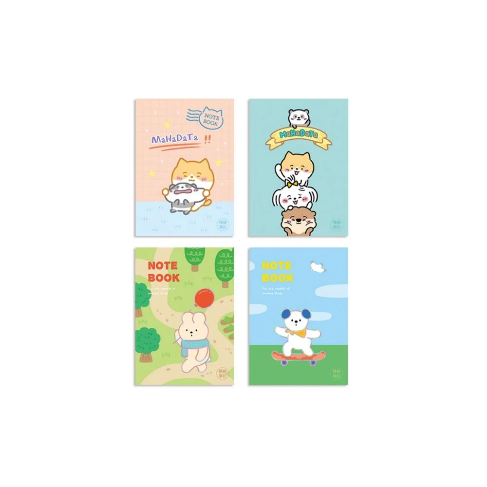 【珠友】橫線定頁筆記本 16K-笑嘻嘻/疊疊樂/氣球兔/滑板狗