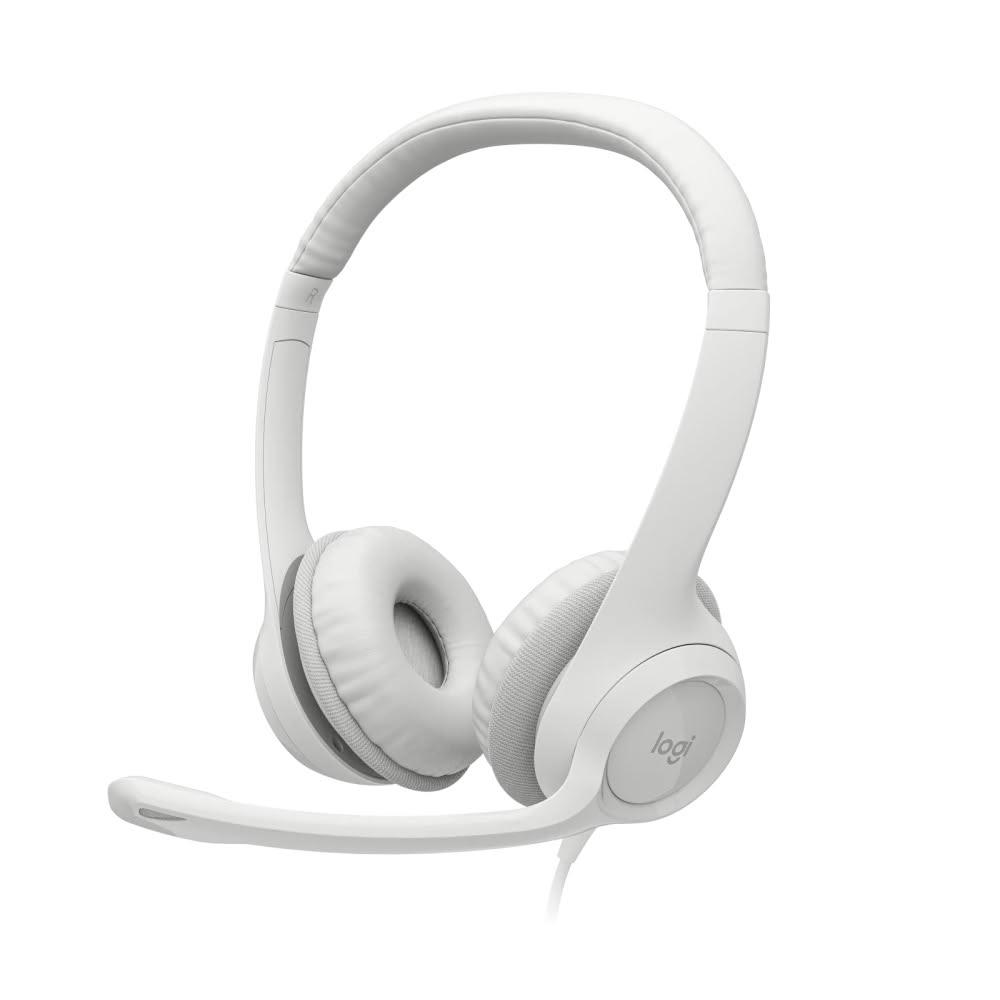 【Logitech 羅技】H390 USB耳機麥克風 珍珠白