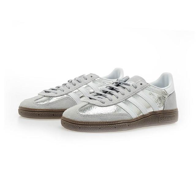 adidas 愛迪達】originals HANDBALL SPEZIAL 銀白色男款德訓鞋復古鞋