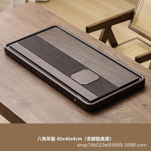 重竹茶盤2025中式楠竹幹泡盤辦公家用高檔大板茶臺帶排水幹濕分離优厨纳家居
