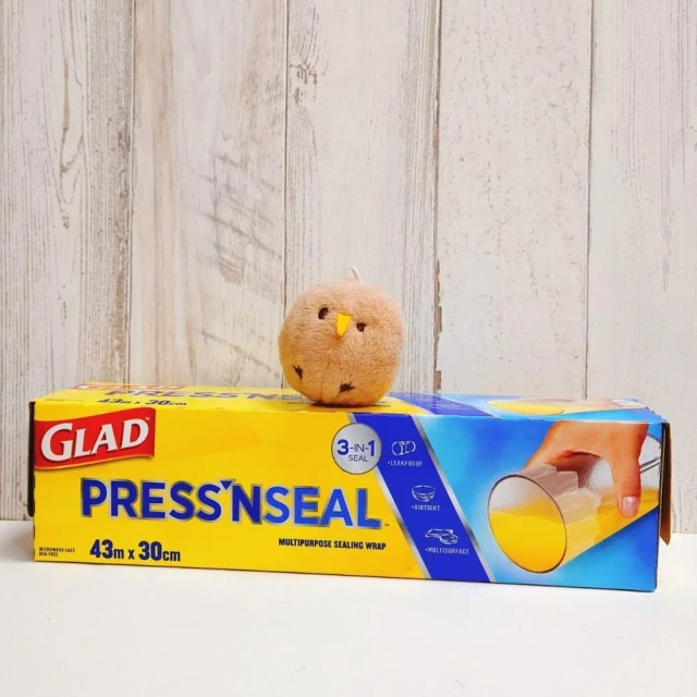 【GLAD】 Press’n Seal 強力保鮮膜 30公分 X 43.4公尺 (強力 保鮮膜 GRIPTEX 牢固 黏貼 密封)