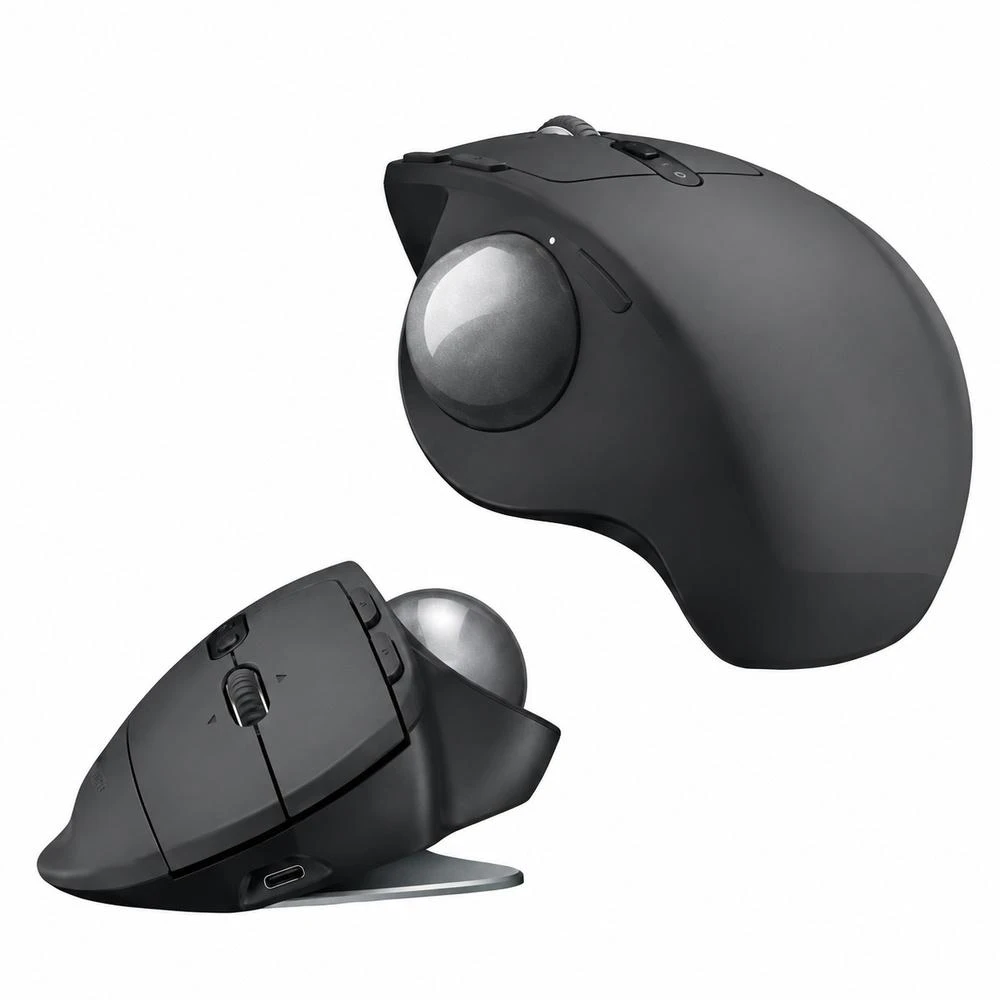 【Logitech 羅技】MX Ergo 無線軌跡球滑鼠/無線/藍牙/Unifying/傾斜20°調整