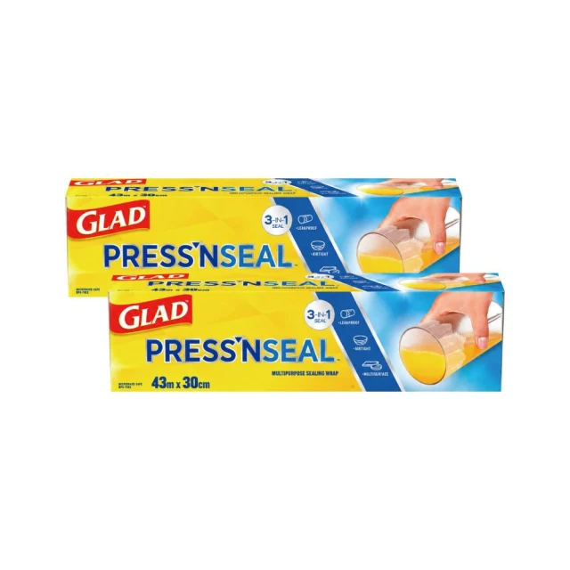 【GLAD】保鮮膜(長43.4m×寬30cm)×2支/原裝