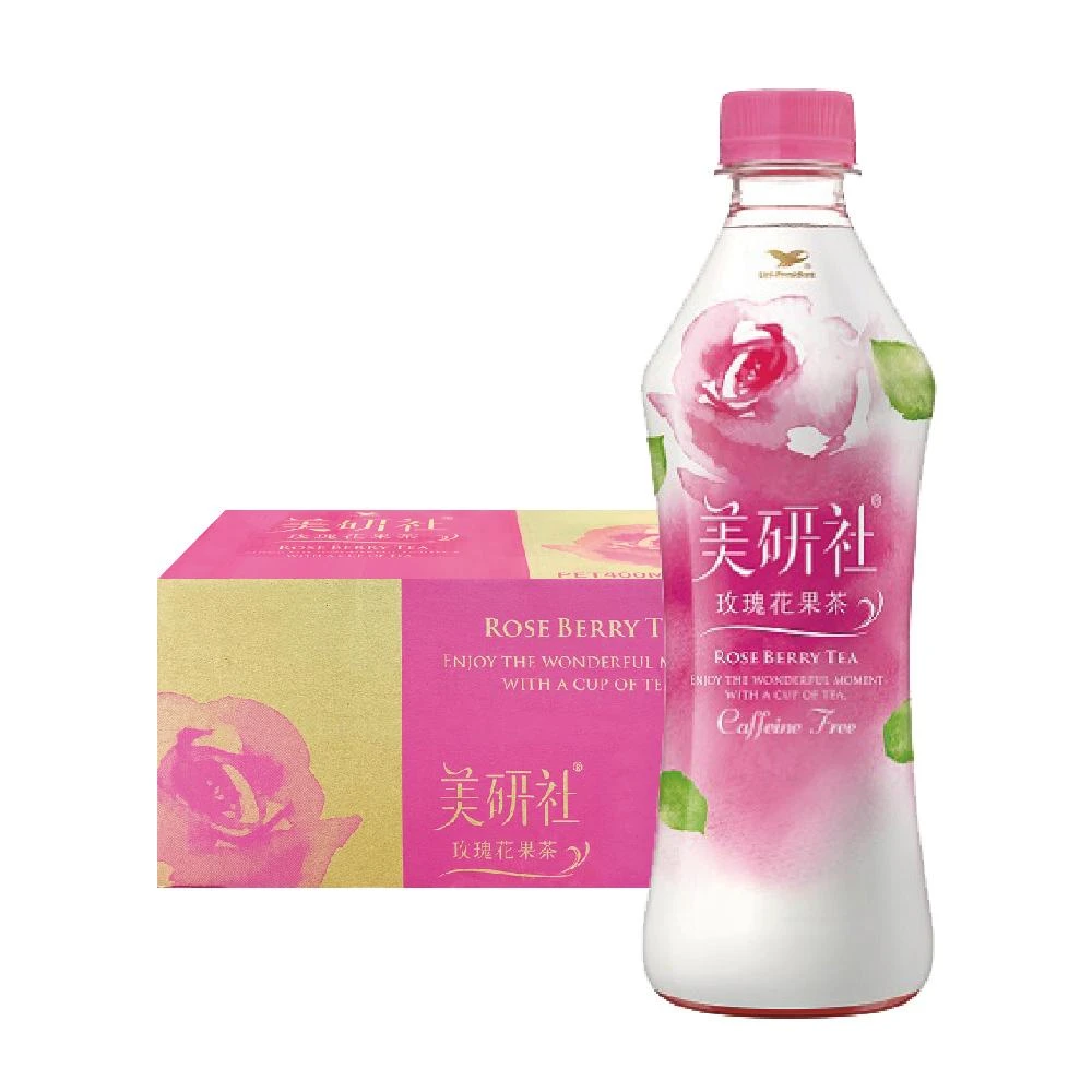 【統一】美妍社玫瑰花果茶 400mlx24入/箱 (免運;效期:2027.01.10)