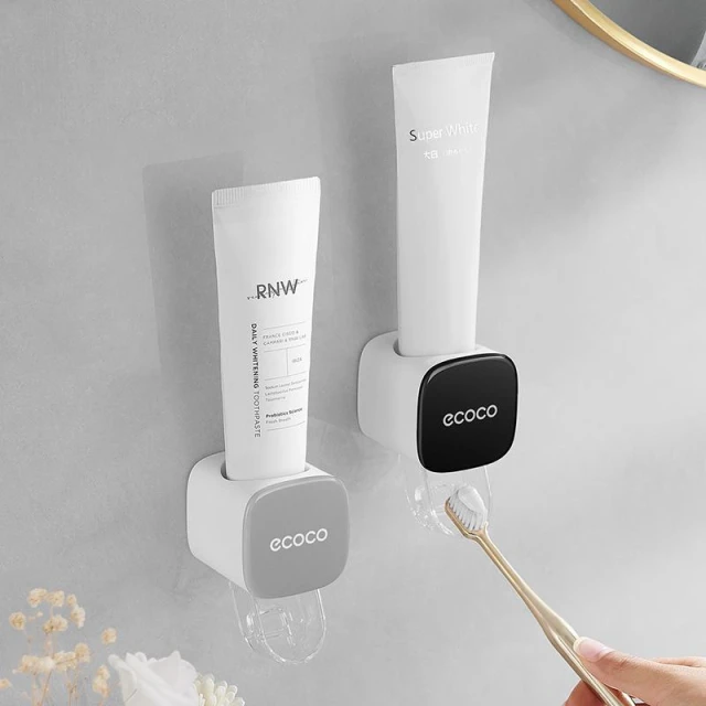 【ecoco】意可可 自動擠牙膏器 牙膏 壁掛 擠牙膏器 擠牙膏 牙膏擠壓器 自動擠牙膏 牙膏架 無痕 擠牙膏神器