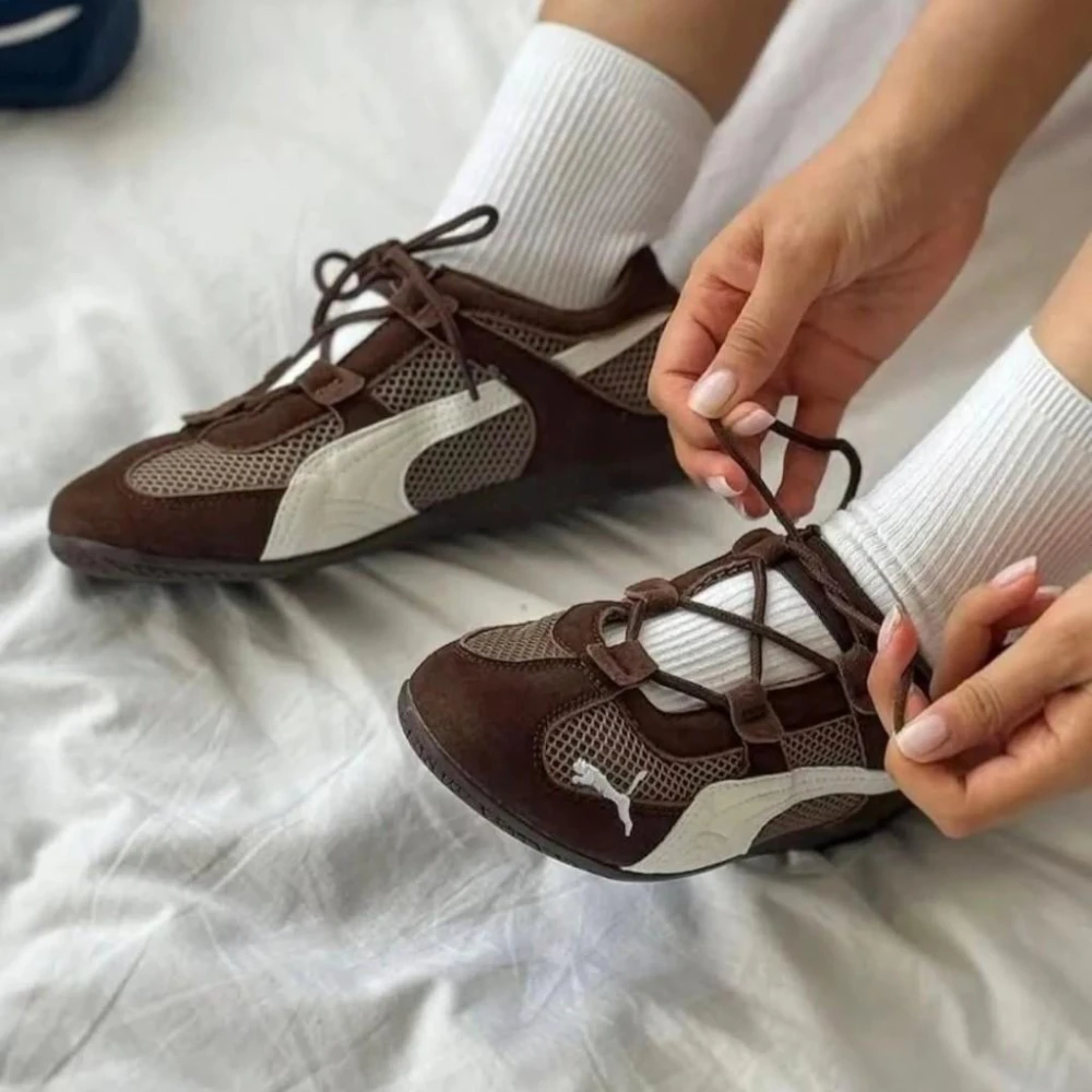【PUMA】PUMA 休閒鞋 SPEEDCAT GO 摩卡咖啡 芭蕾 復古 瑪莉珍 女 40358908