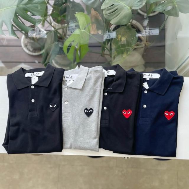 【Comme Des Garcons CDG】COMME DES GARCONS 川久保玲 CDG 經典 基本 鈕扣 愛心 日本 男女 純棉 短袖 短TEE 短T