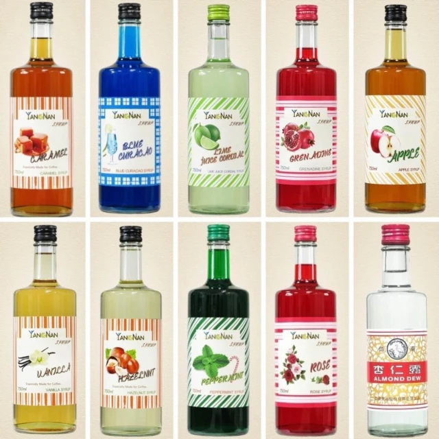 嚴選SHOP 仰南 風味糖漿 750ML 杏仁露/萊姆/薄荷香蜜/香草/焦糖/榛果/石榴/柑香/蘋果/玫瑰 Z158