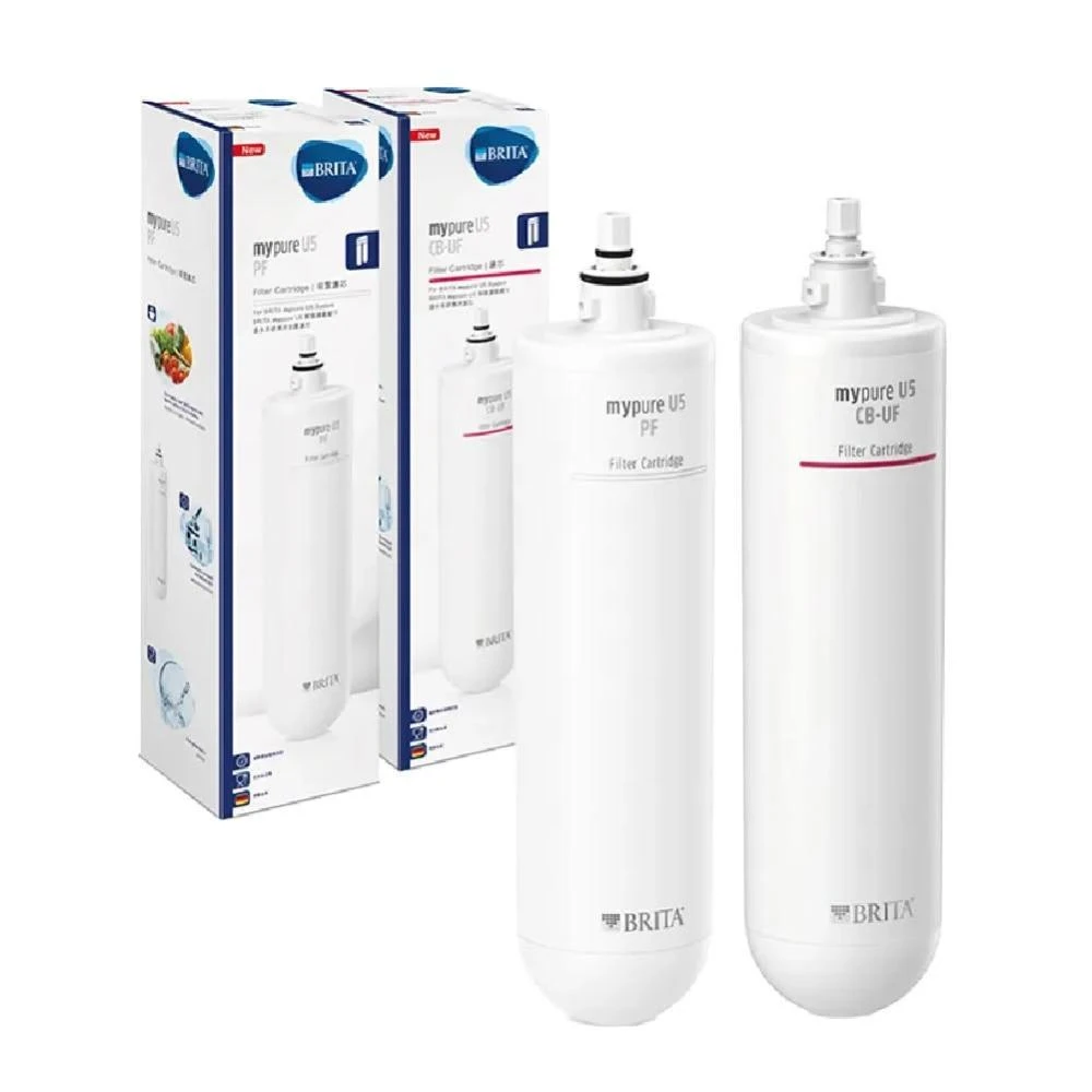 【BRITA】BRITA mypure U5(PF+CB-UF) 超微濾菌櫥下濾水系統專用前置濾芯+濾芯組合(0.1微米中空絲膜)