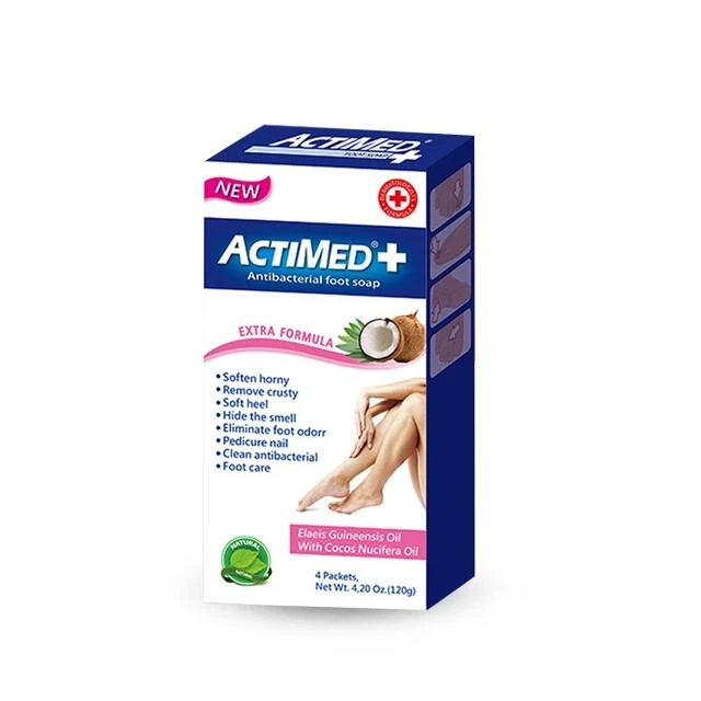 【ACTIMED 艾迪美】ACTIMED 艾迪美 泡腳粉 30gx4包/盒 泡腳包 足部去角質 足浴 SPA抗菌 腳氣味-PQ美妝