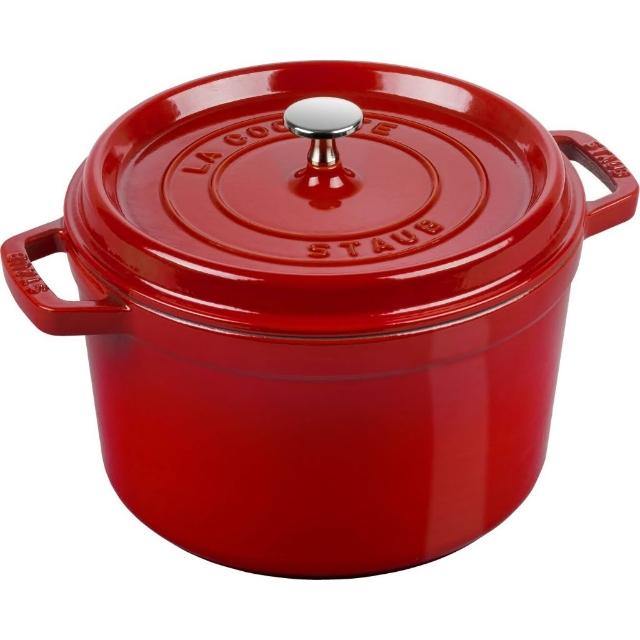 法國Staub La Cocotte 24cm 鑄鐵鍋加深鍋琺瑯鍋圓形湯鍋燉鍋多色任選