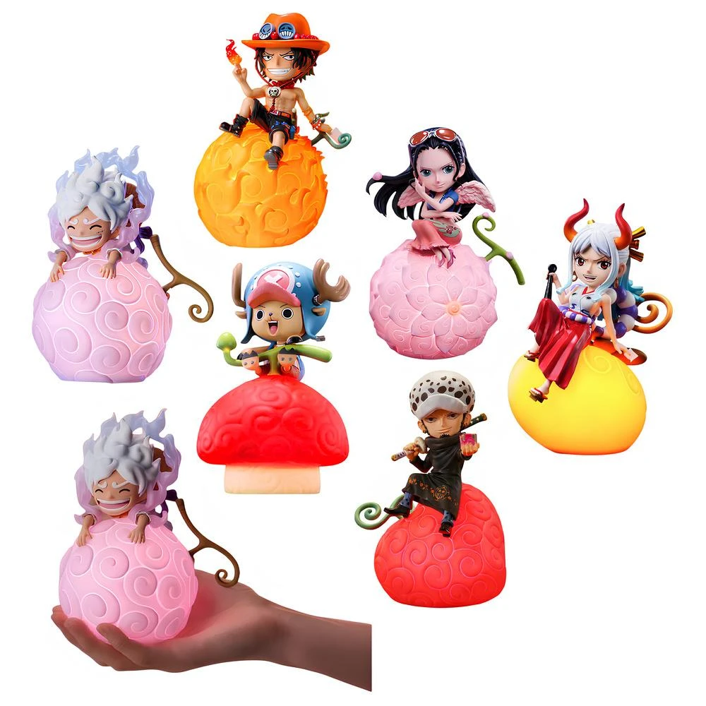 【ONE PIECE 航海王】海賊王 惡魔果實 魯夫 床頭 小夜燈 燈 燈光 解壓 手辦 公仔 拍拍燈 兒童夜燈  臥室裝飾 送禮 生日 禮物 交換