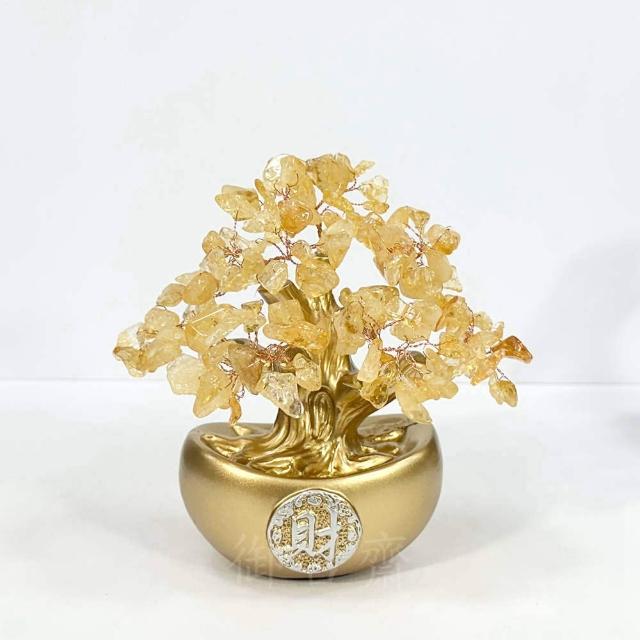 御古齋】天然水晶樹黃水晶紫水晶金元寶招財樹元寶樹發財樹財源滾滾招財