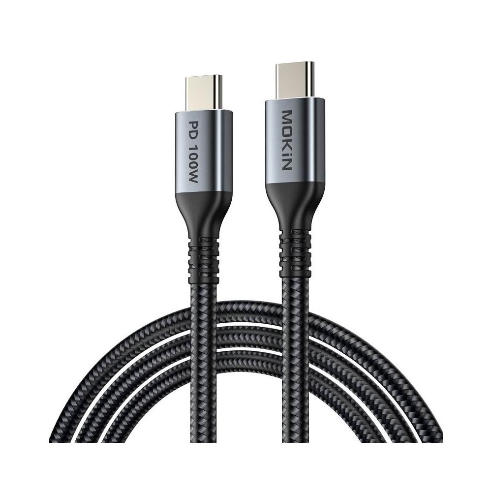 MOKiN PD100W USB-C 編織快充線 高速傳輸線 耐用充電線 筆電快充線