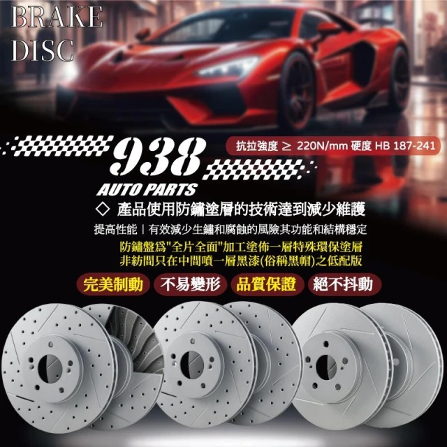 938嚴選 副廠外銷高硬度 煞車盤 VIOS 前盤 劃線盤 剎車盤 碟盤 鑽孔劃線盤