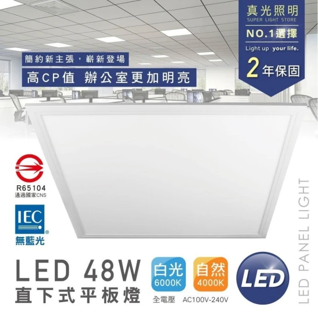 ❗️此為量大特價賣場 需下單六片以上才寄出❗️工廠直營  48W LED 平板燈 輕鋼架  CNS認證 導光面板燈 