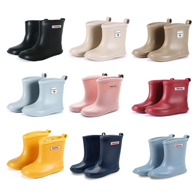 【OSOMESHOES 奧森】兒童雨鞋 馬卡龍色 中筒 日系雨鞋 防水雨鞋 輕量 防滑 雨靴 男童鞋 女童鞋(M7399 奧森)