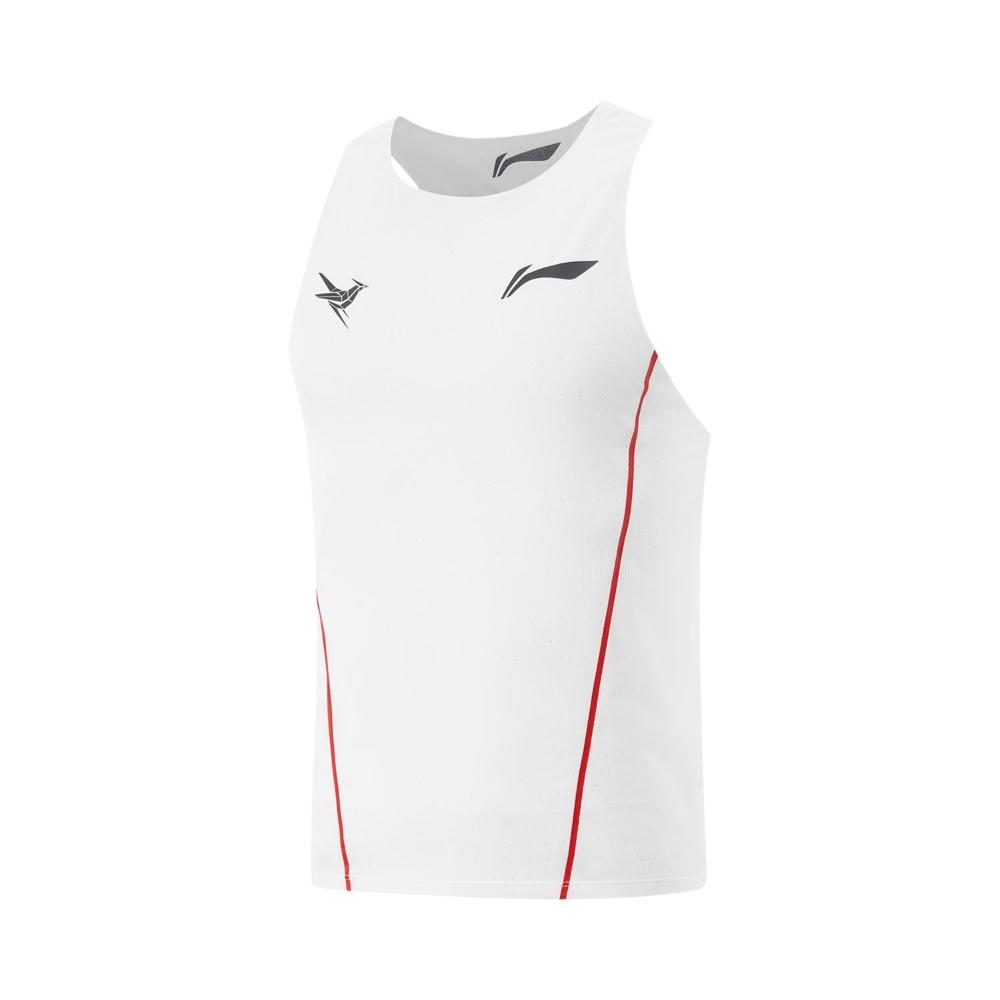 LI-NING 李寧】LiNing李寧龍雀親膚透氣簡約修身彈力無袖競速比賽上衣