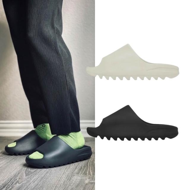 YEEZY SLIDE 黑色全黑YE KANYE WEST 拖鞋鋸齒休閒YS-01 米色沙色