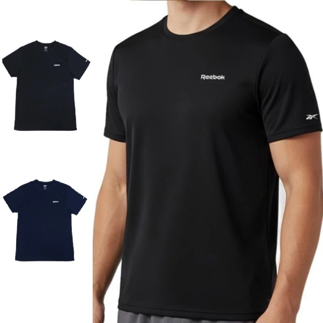 【REEBOK】REEBOK男排汗舒爽短袖 男上衣 涼感上衣 素T 內搭上衣