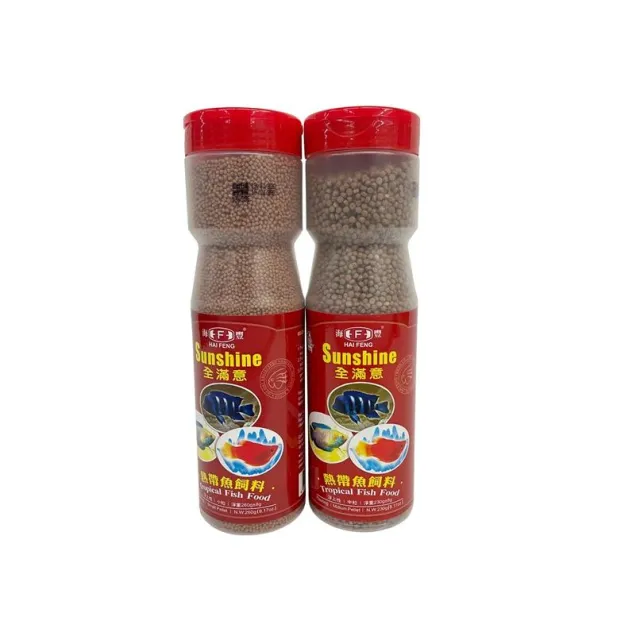 【海豐飼料】全滿意 熱帶魚飼料 230g (大顆粒/小顆粒) 浮上性