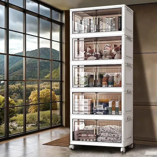 【Mr.Box】50面寬/60面寬 典雅/新美式 摺疊雙開門 四層/五層 收納櫃