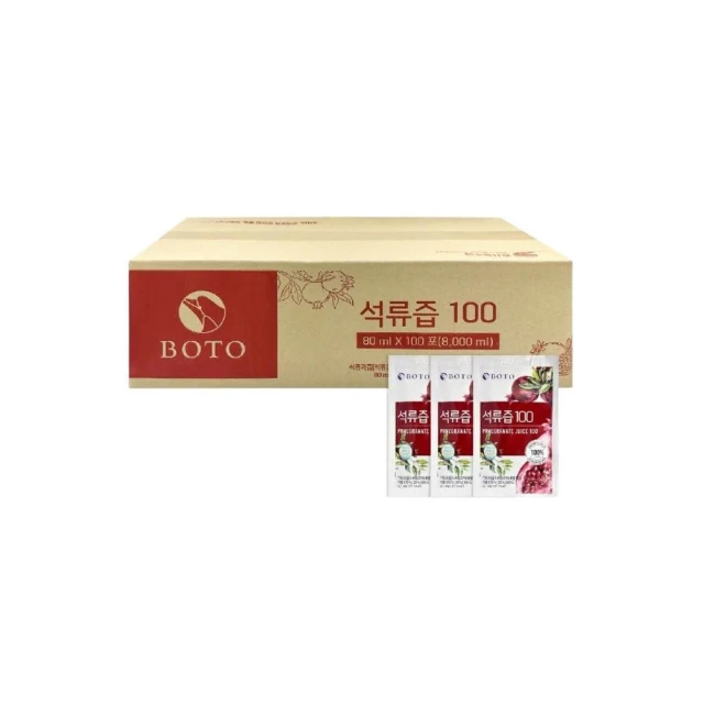 【BOTO】BOTO 韓國濃縮紅石榴美妍飲 80mlx100包/箱