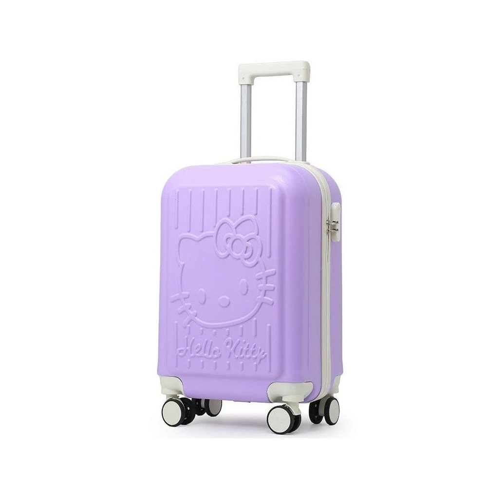 hellokitty行李箱女可愛學生密碼箱登機箱20寸KT貓小型拉桿箱❤櫻妮&百貨體驗館