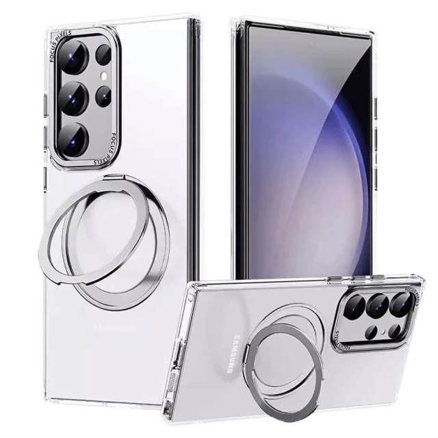 三星 360旋轉支架 磁吸防摔殼(三星 S24 Ultra S23 Plus 24 23 手機殼 保護殼 支架殼)