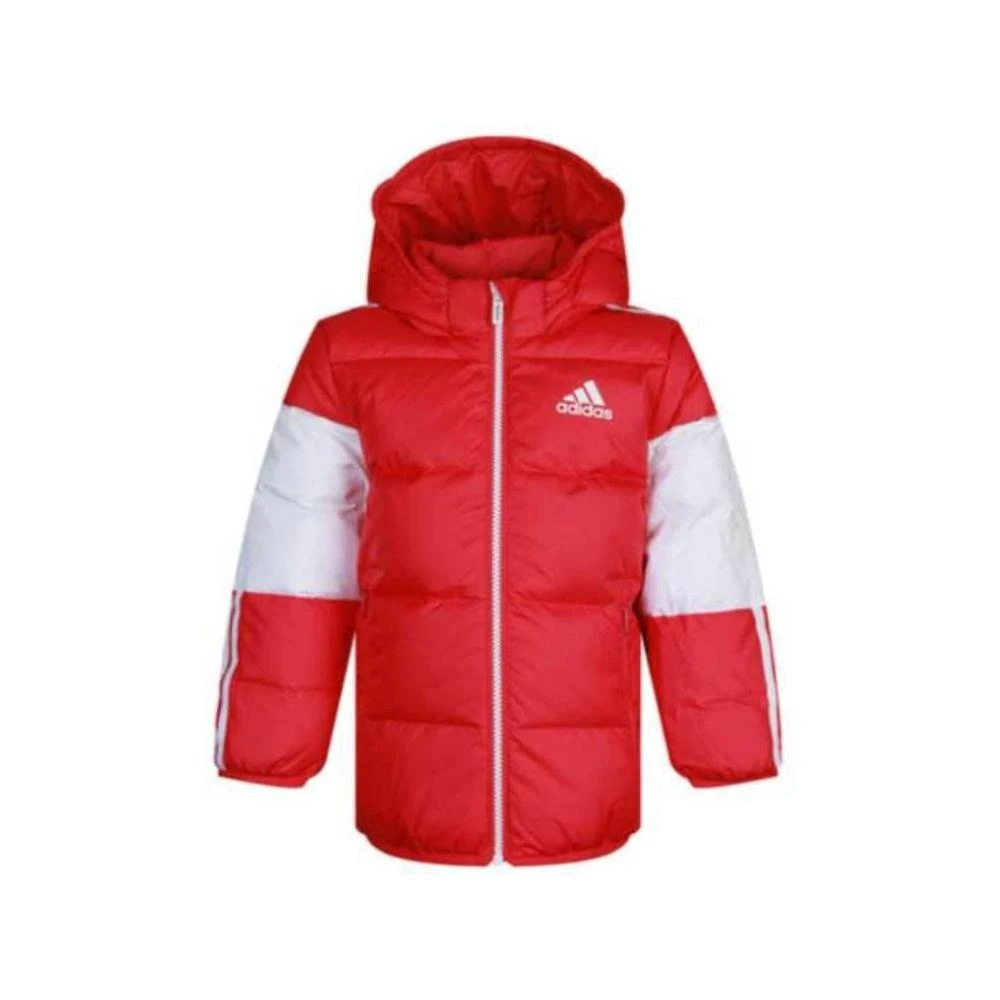 【adidas 愛迪達】GL1334 adidas 舒適親膚透氣羽絨服 中小童 紅色
