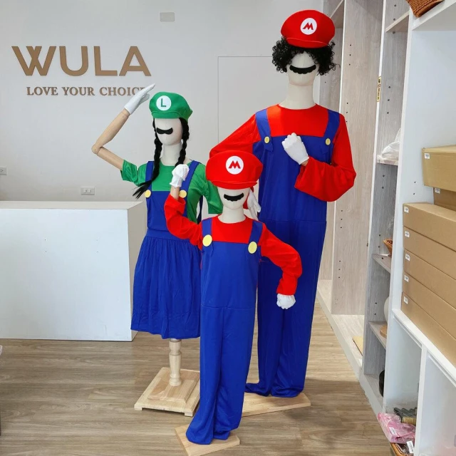 超級瑪利歐-男女款 WULA烏拉 Mario服裝 瑪利歐衣服 路易吉衣服 瑪莉歐兄弟 馬力歐兄弟衣服
